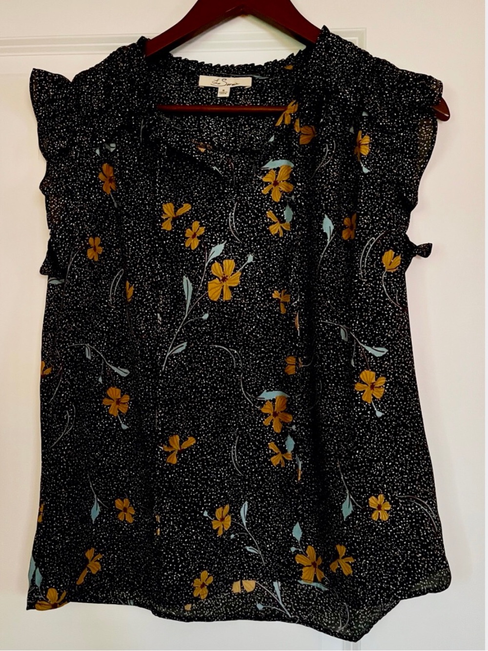 Two Ruffle Sleeve Women's Tops